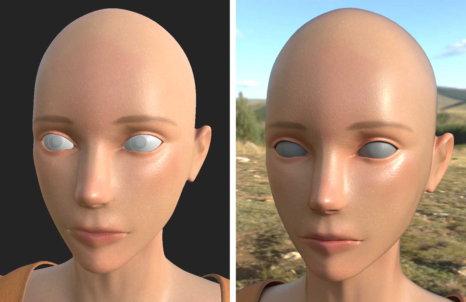 Substance Painter Maya 肌にテクスチャをつけてみた モデリング覚書 Substance Painter Maya 肌にテクスチャをつけてみた モデリング覚書